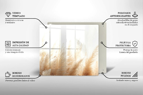 Zaščitna plošča za štedilnik Pampaška trava