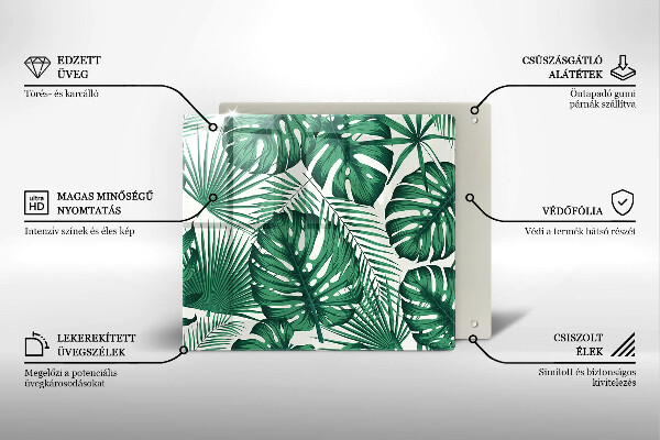 Zaščitna plošča za štedilnik Listi monstere
