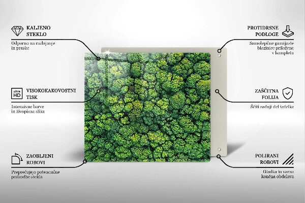 Zaščitna plošča za štedilnik Naravna rastlina mah