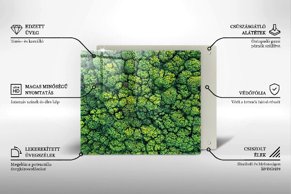 Zaščitna plošča za štedilnik Naravna rastlina mah