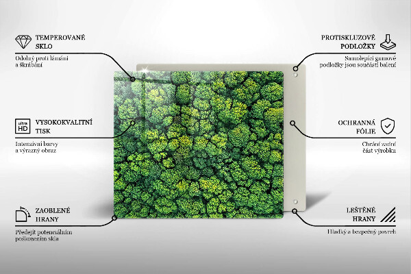 Zaščitna plošča za štedilnik Naravna rastlina mah