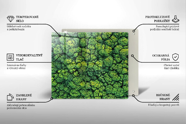 Zaščitna plošča za štedilnik Naravna rastlina mah