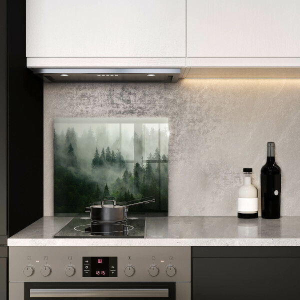 Zaščitna plošča za štedilnik Meglena gozdna pokrajina