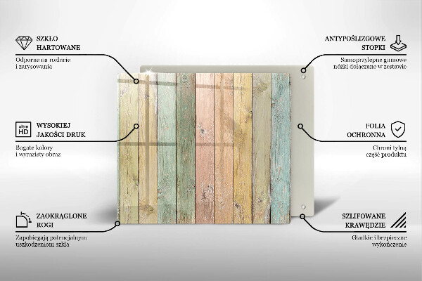Stenska zaščitna plošča za štedilnik Pisane vintage table