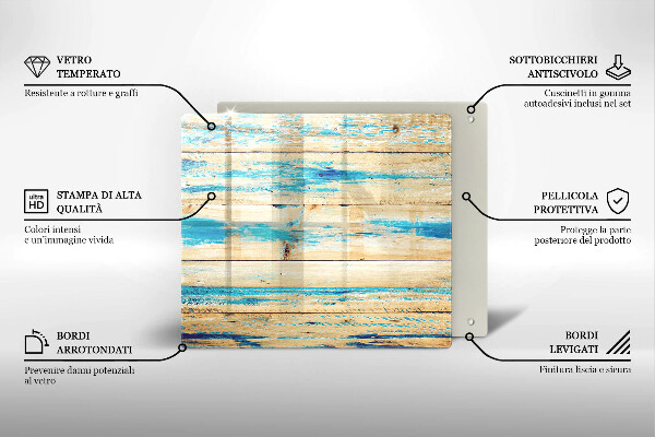 Stenska zaščitna plošča za štedilnik Retro lesene plošče