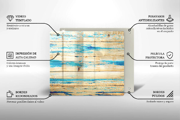 Stenska zaščitna plošča za štedilnik Retro lesene plošče