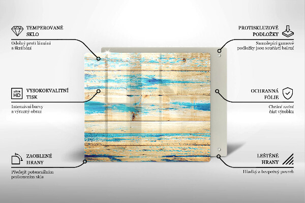 Stenska zaščitna plošča za štedilnik Retro lesene plošče