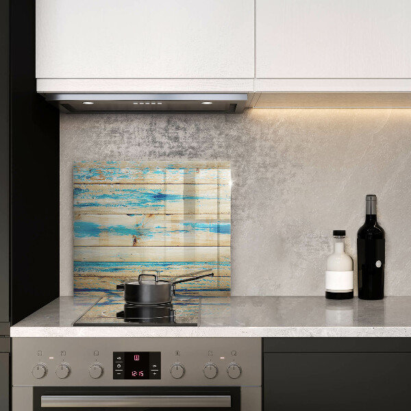 Stenska zaščitna plošča za štedilnik Retro lesene plošče