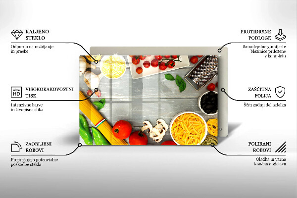 Zaščitna plošča za štedilnik Kuhinjska hrana