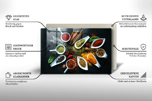 Zaščitna plošča za štedilnik Kuhinjske začimbe