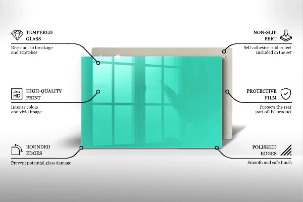 Zaščitna plošča za štedilnik Zelena barva