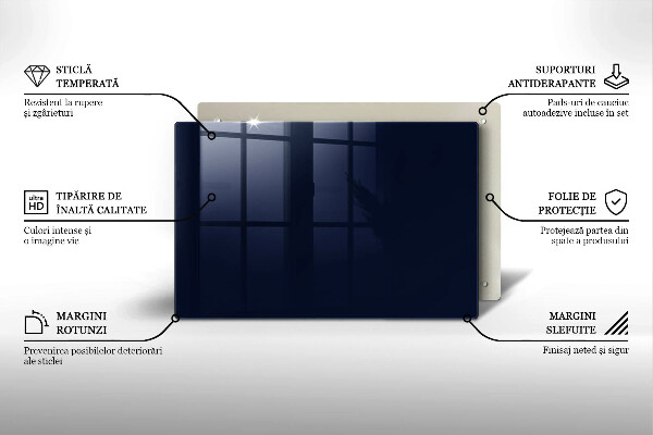 Zaščitna plošča za štedilnik mornarsko modra