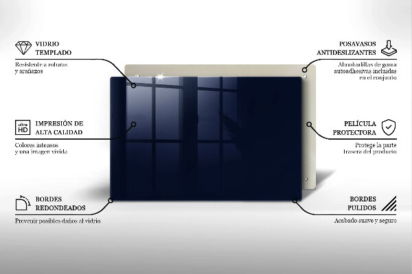 Zaščitna plošča za štedilnik mornarsko modra