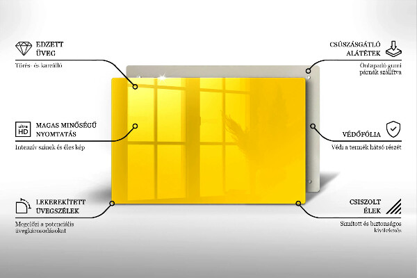 Zaščitna plošča za štedilnik Rumena