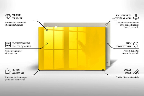 Zaščitna plošča za štedilnik Rumena