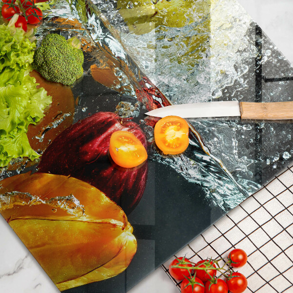Zaščitna plošča za štedilnik Sočno sadje v vodi