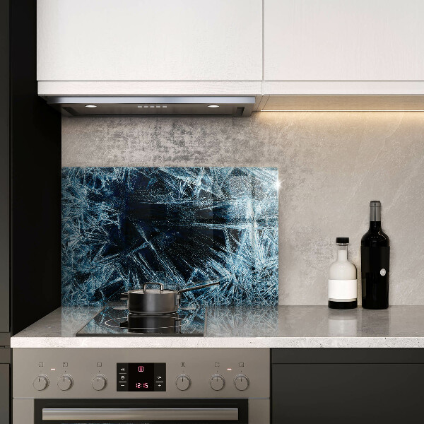 Zaščitna steklena plošča za štedilnik Struktura ostrega ledu