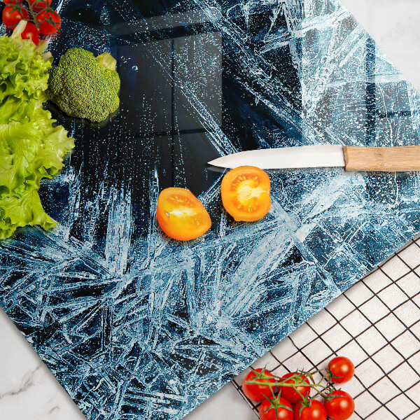 Zaščitna steklena plošča za štedilnik Struktura ostrega ledu