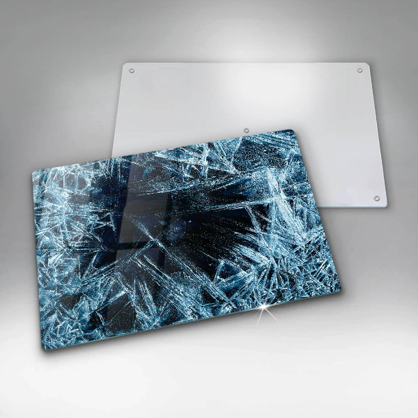 Zaščitna steklena plošča za štedilnik Struktura ostrega ledu