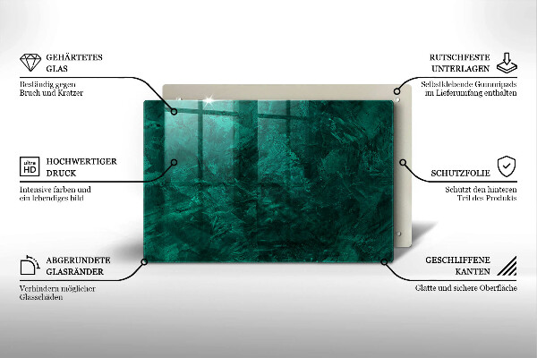 Zaščitna steklena plošča za štedilnik Kamnita tekstura ozadja