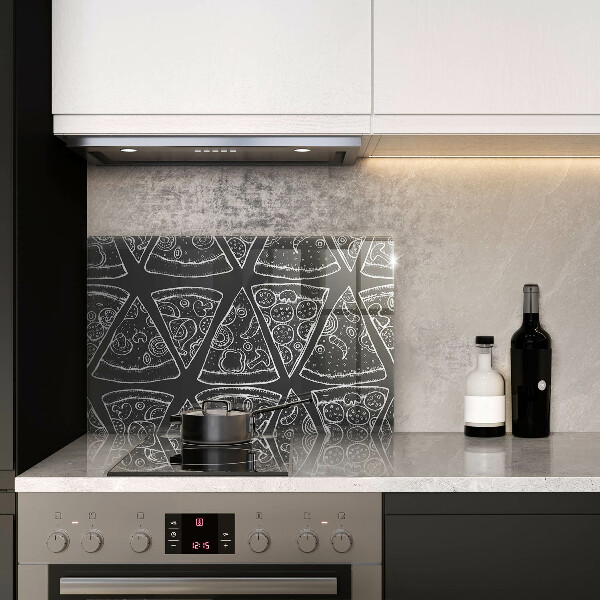 Zaščitna steklena plošča za štedilnik Ilustracija pice