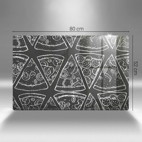 Zaščitna steklena plošča za štedilnik Ilustracija pice