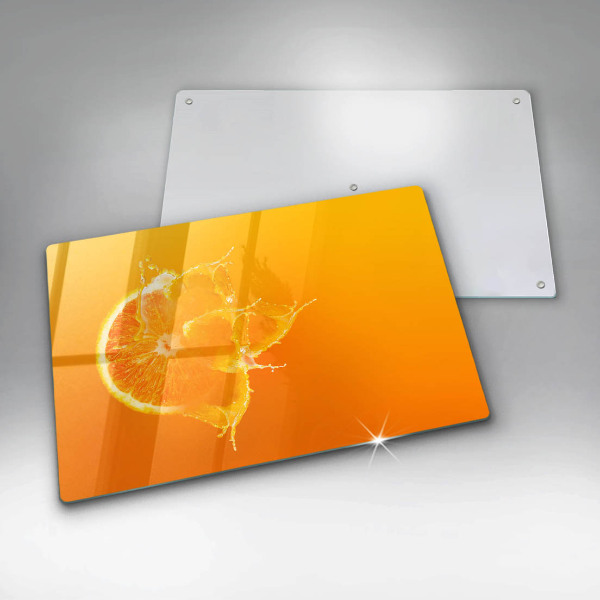 Zaščitna steklena plošča za štedilnik Sočno oranžno sadje