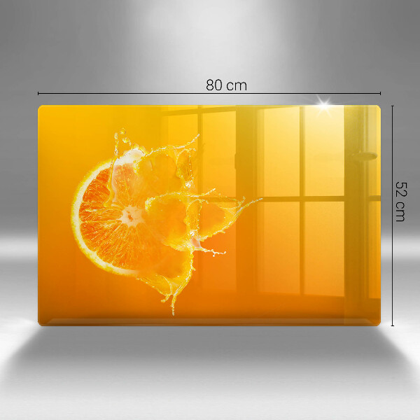 Zaščitna steklena plošča za štedilnik Sočno oranžno sadje
