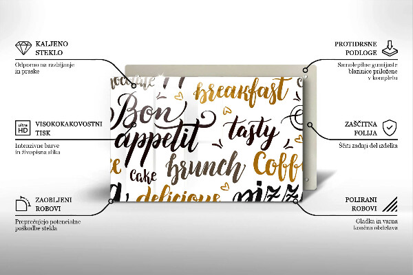 Zaščitna steklena plošča za štedilnik Bon appetit