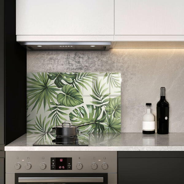 Zaščitna plošča za štedilnik Ilustracija listov monstere