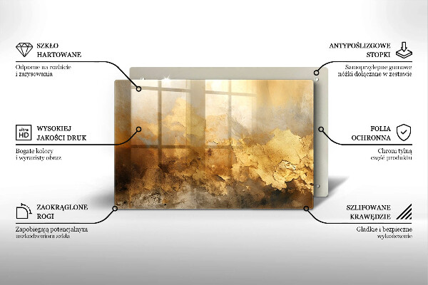 Stenska zaščitna plošča za štedilnik Bogata tekstura