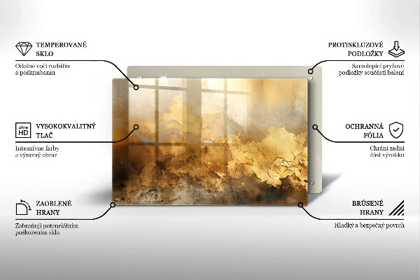 Stenska zaščitna plošča za štedilnik Bogata tekstura