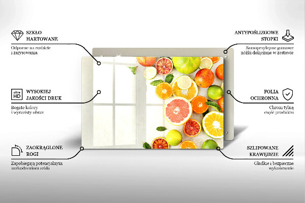 Stenska zaščitna plošča za štedilnik Citrusi