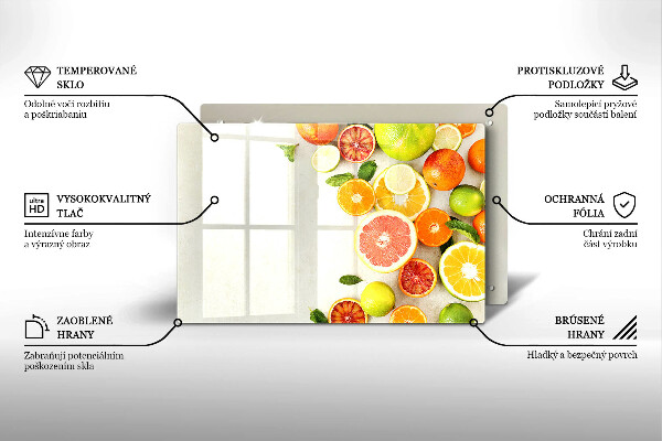 Stenska zaščitna plošča za štedilnik Citrusi