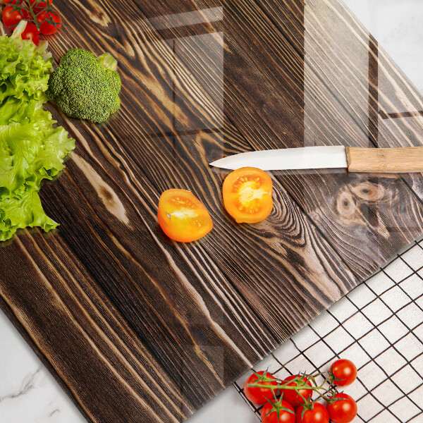 Stenska zaščitna plošča za štedilnik Tekstura lesa