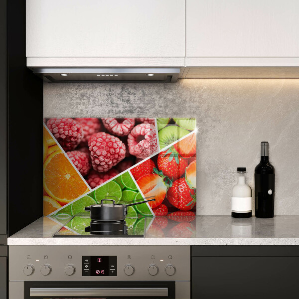 Stenska zaščitna plošča za štedilnik Pisano sadje