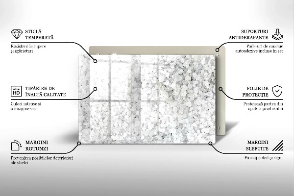 Stenska zaščitna plošča za štedilnik Kristali soli