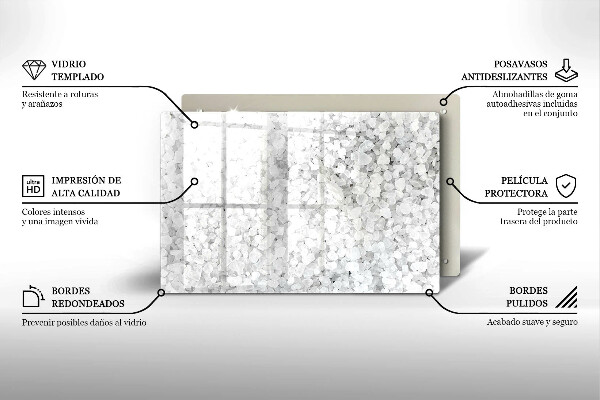 Stenska zaščitna plošča za štedilnik Kristali soli