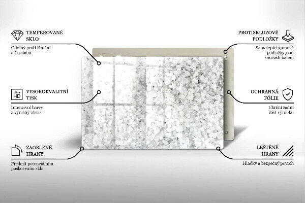 Stenska zaščitna plošča za štedilnik Kristali soli