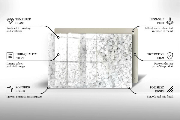 Stenska zaščitna plošča za štedilnik Kristali soli