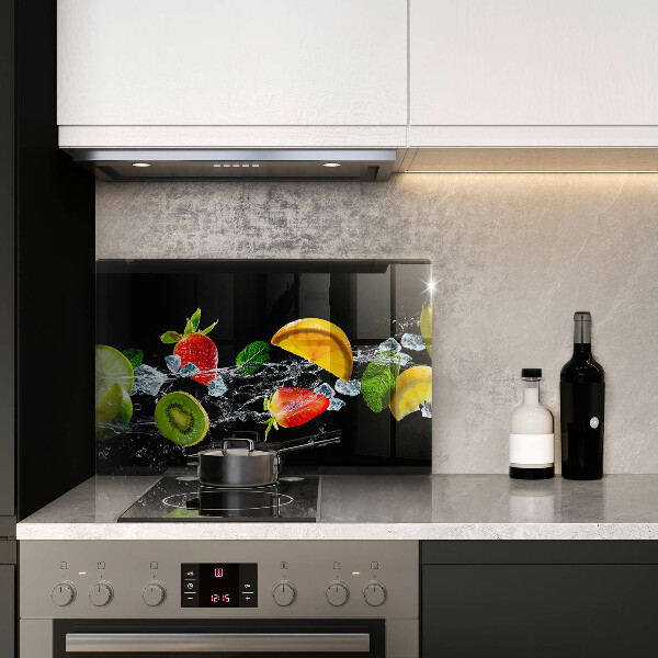 Zaščitna plošča za štedilnik Sadje v vodi