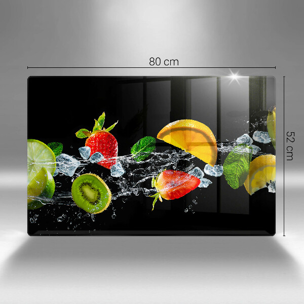 Zaščitna plošča za štedilnik Sadje v vodi