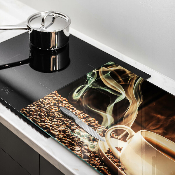 Zaščitna plošča za štedilnik Skodelica in kavna zrna