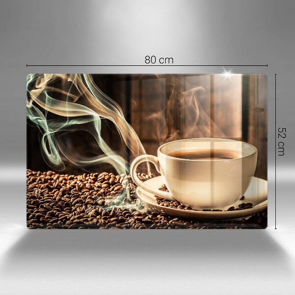 Zaščitna plošča za štedilnik Skodelica in kavna zrna