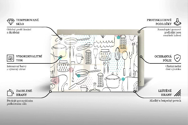 Zaščitna plošča za štedilnik Kuhinjski dodatki