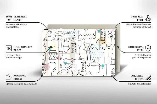 Zaščitna plošča za štedilnik Kuhinjski dodatki