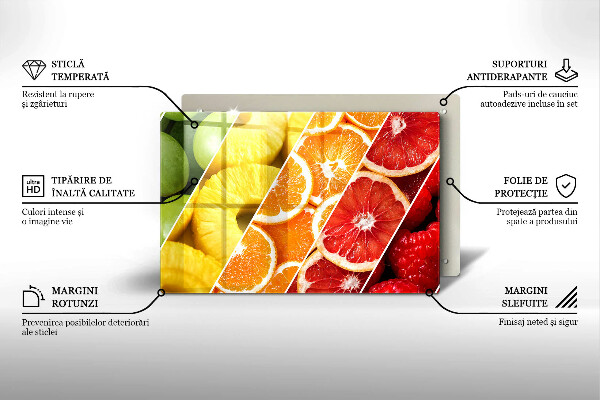 Zaščitna plošča za štedilnik Pisano sadje