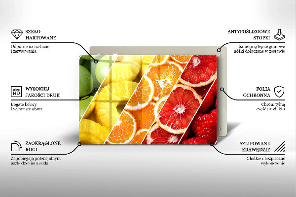 Zaščitna plošča za štedilnik Pisano sadje
