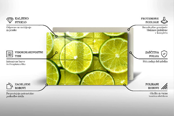 Zaščitna plošča za štedilnik Rezine limete