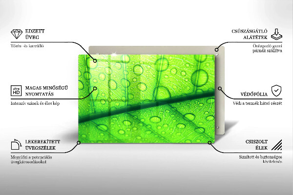 Zaščitna plošča za štedilnik Bližnji posnetek lista